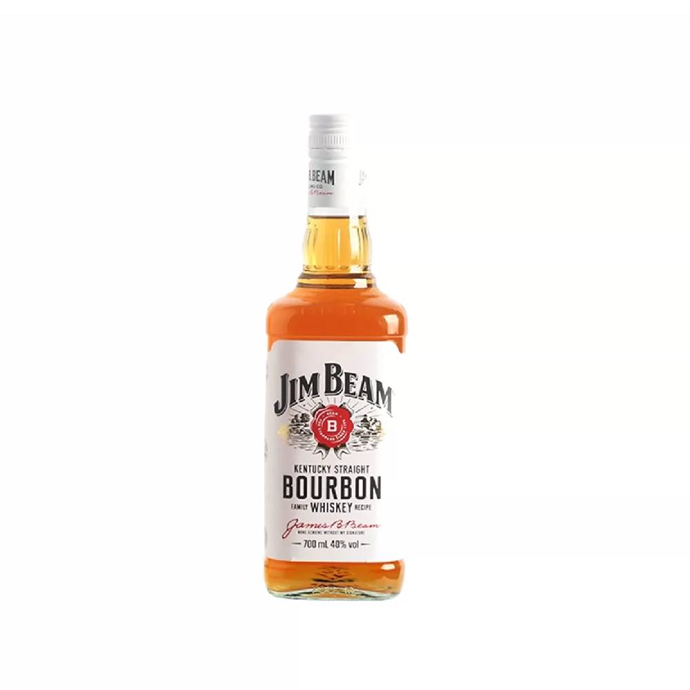 Jim Beam白占边波本威士忌 金宾波本威士忌西班牙进口洋酒700ml图片