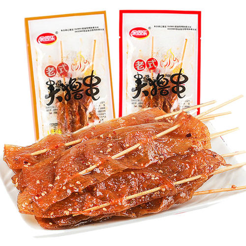 余同乐老式大撸串两只装黑鸭香辣味大辣串辣条零食童年经典怀旧