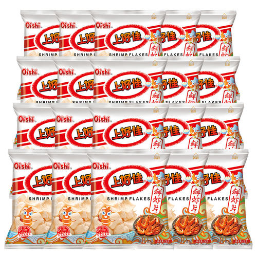 上好佳鲜虾片大礼包30红薯休闲