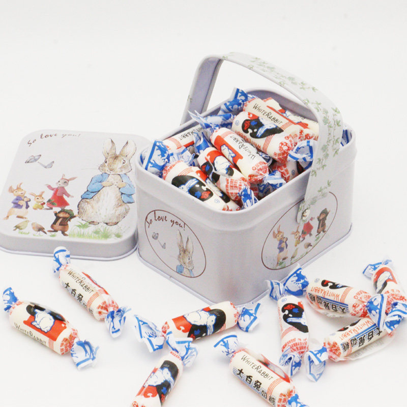 大白兔奶糖120g原味手提铁盒小兔子礼盒装送礼零食