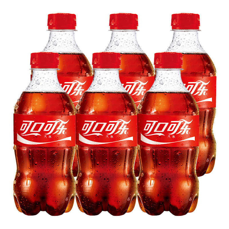 可口可乐汽水300ml*6瓶装碳酸饮料解渴小瓶装