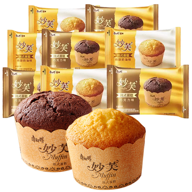 康师傅妙芙奶油蛋糕欧式巧克力味散装整箱批发早餐下午茶零食品