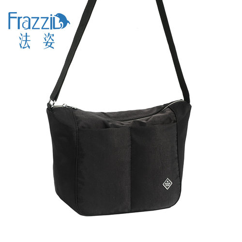 Frazzil/法姿女包斜挎包2025新款休闲尼龙旅游大包时尚纯色妈咪包