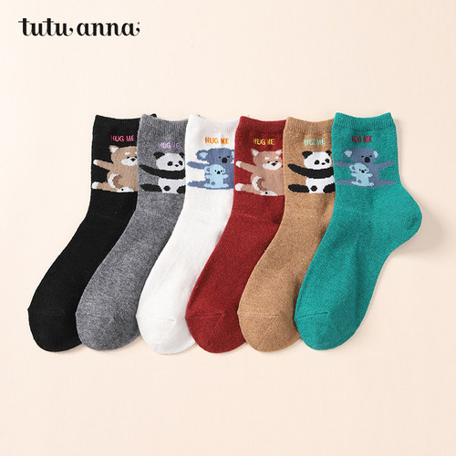 tutuanna可爱四季女短袜