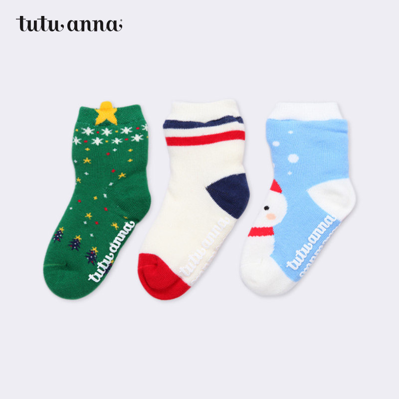 tutuanna童袜 春秋圣诞加厚保暖外穿防滑袜子内里羊羔绒地板袜,女士内衣/男士内衣/家居服,短袜,淘宝优惠券,粉丝福利购,淘宝优惠卷