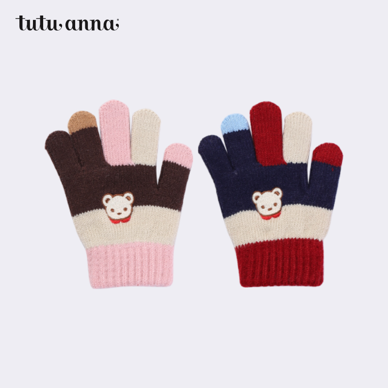 tutuanna儿童针织五指手套