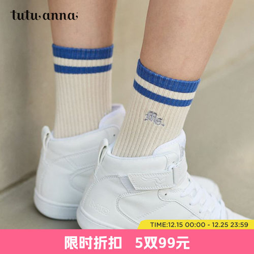 tutuanna街头风四季短袜