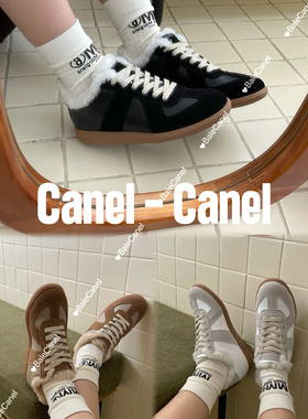 CANEL 保暖轻便首选 厚底超厚实羊毛内里德训鞋女休闲鞋