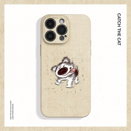 甩毛小狗~可爱小众涂鸦萌适用iPhone16/15promax手机壳新华为mate60小米14OPPOreno12苹果13vivox200一加ACE5