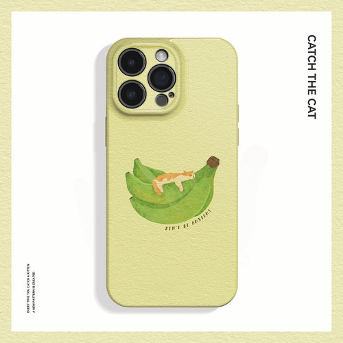 禁止焦虑~创意简约小猫ins适用iPhone16/15pro手机壳新华为mate70小米14小众vivoS19软iqooneo10苹果14荣耀90