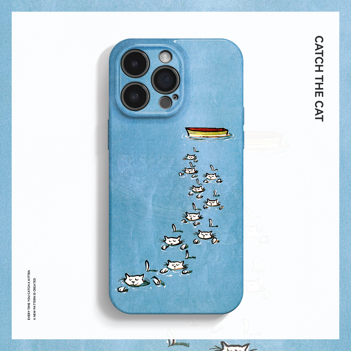 成功上岸~可爱好运猫咪适用iPhone15/16pro手机壳新ins华为nova13菲林畅享60软OPPOreno9苹果13vivos19小米15