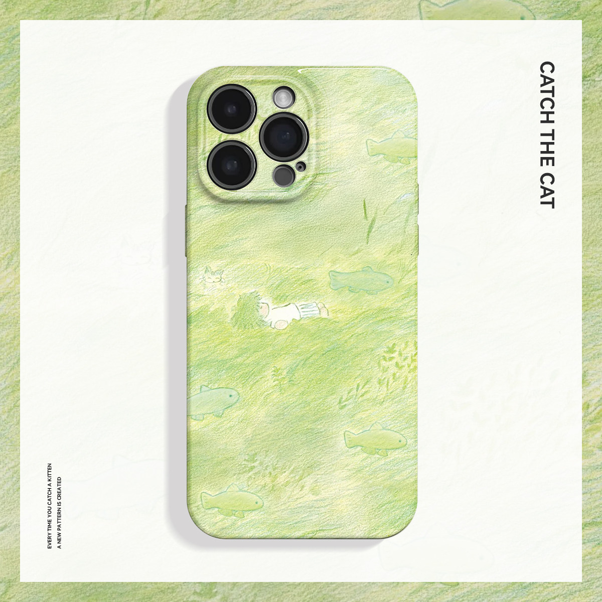 梦鱼~清新治愈适用iPhone16/15pro手机壳mate60华为pura70苹果14红米k70软vivoS20小众opporeno9畅享70ace2