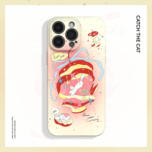 苹果游乐场 15pro手机壳华为mate70小米14小众vivoS19软iqooneo10苹果14findx8 可爱少女艺术ins适用iPhone16