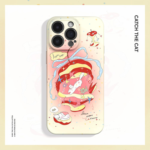 苹果游乐场~可爱少女艺术ins适用iPhone16/15pro手机壳华为mate70小米14小众vivoS19软iqooneo10苹果14findx8