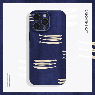 秋刀鱼 15pro手机壳新华为nova13软OPPOreon12苹果14vivoS20一加ACE3荣耀200 简约ins高级感菲林适用iPhone16