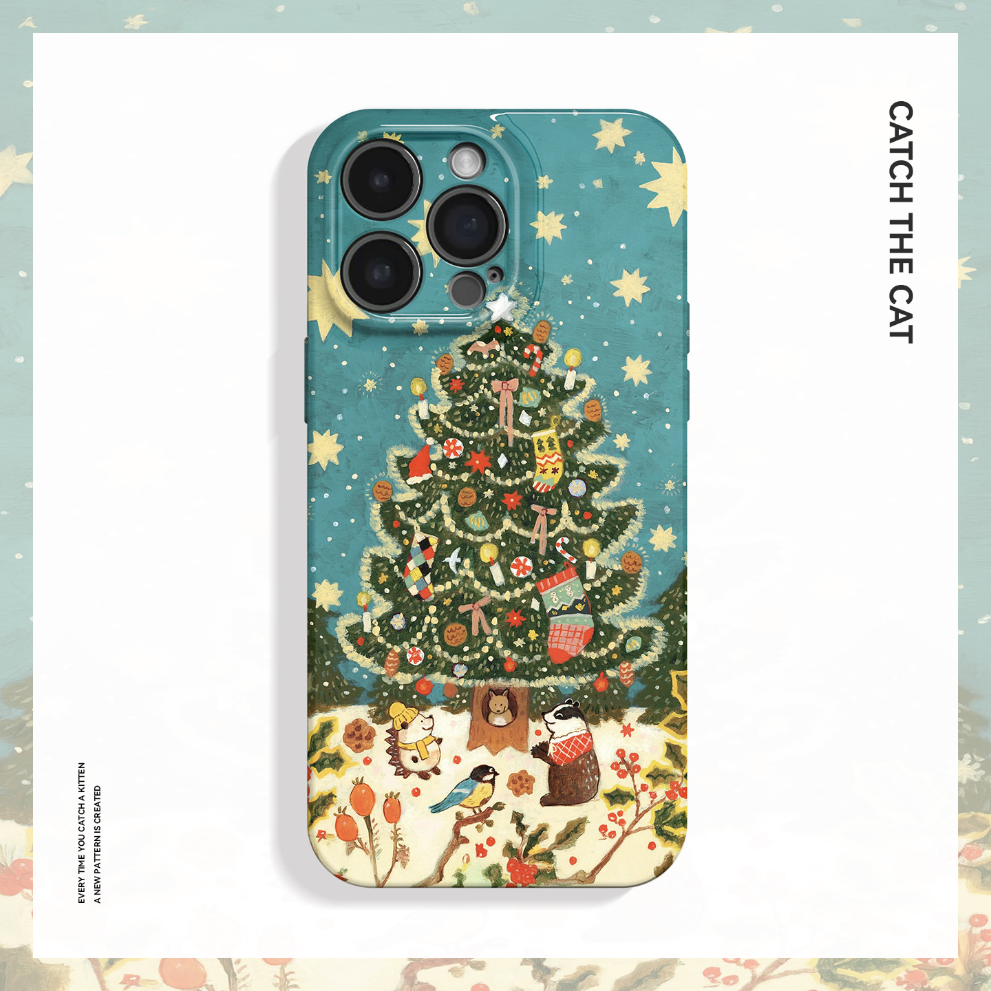 圣诞派对~卡通油画艺术ins适用苹果17promax手机壳iphone16华为pura80小米15opporeno14荣耀400iqoo13红米k80