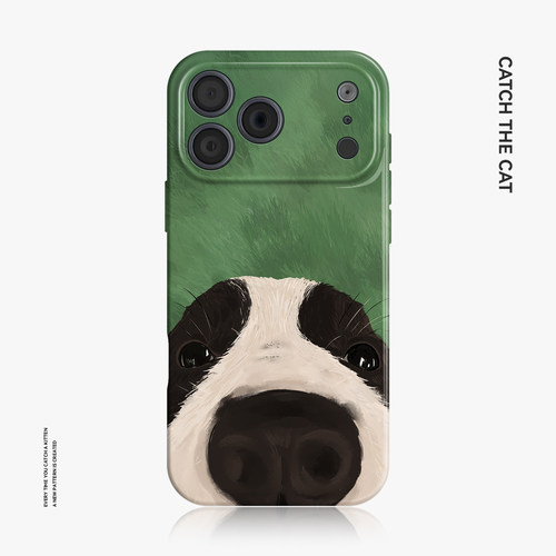 狗头~可爱治愈怼脸边牧ins适用iPhone16/15pro手机壳新华为mate70小米14小众vivoS19软iqooneo10苹果14findx8