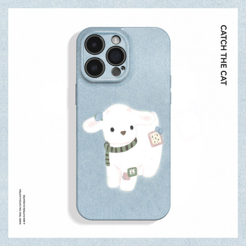软萌小羊~清新简约ins适用iphone17promax手机壳苹果16华为nova14小米15opporeno13软vivox200一加ace6magic8