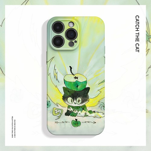 猫有引力~青苹果ins菲林适用iPhone16/15pro手机壳新款华为nova13软OPPOreon12小米14vivoS20一加ACE3荣耀200