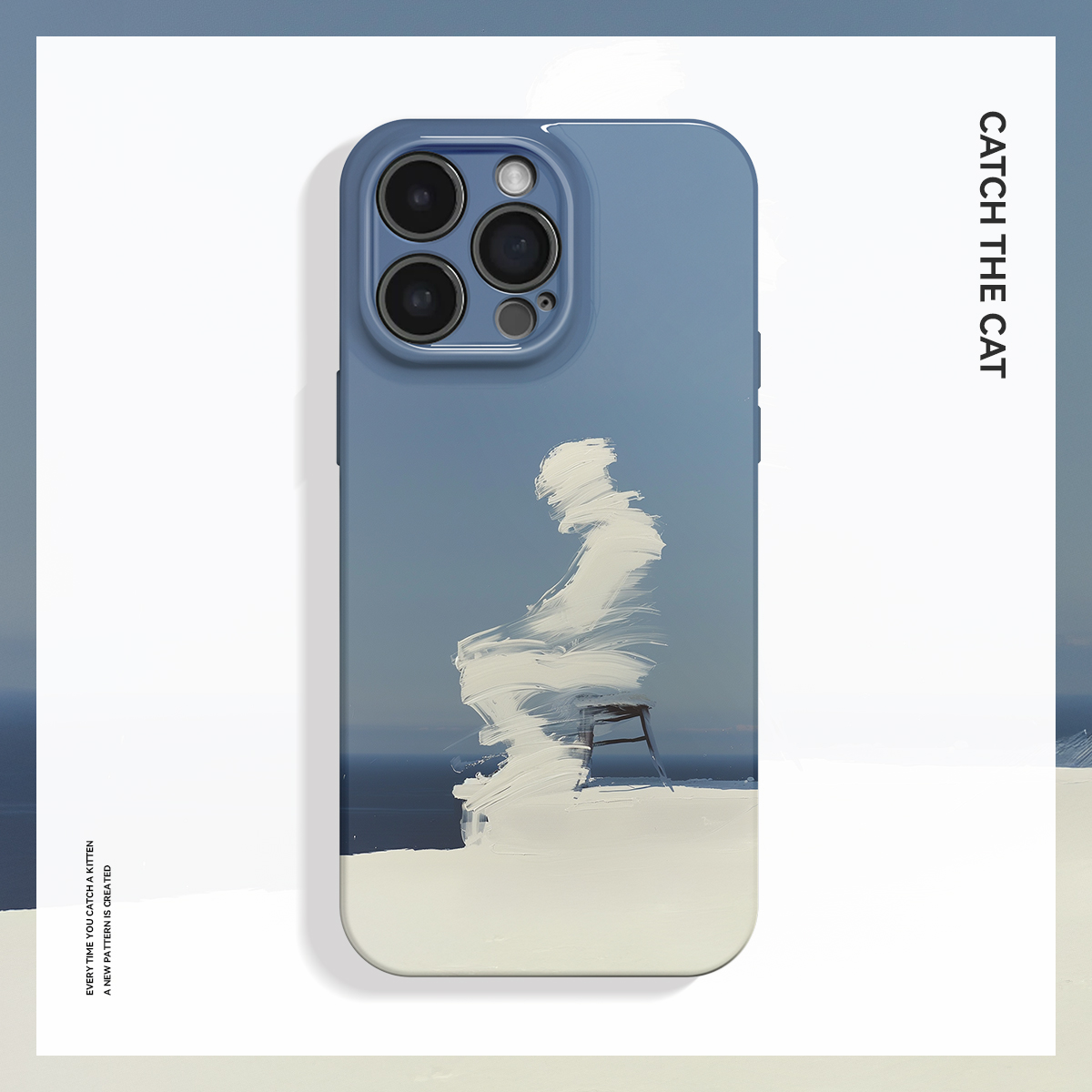 独坐~简约小众高级感适用iPhone15/16手机壳华为nova12小米14苹果12畅享60OPPOreno9油画vivos18软IQOO10全包