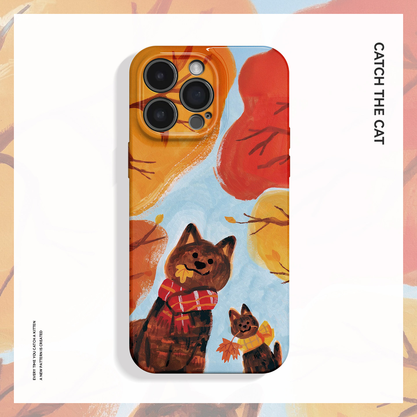 秋天犬~治愈枫叶小狗ins适用iPhone16promax手机壳新苹果13华为pura70小米15opporeno14荣耀400iqoo13红米k80
