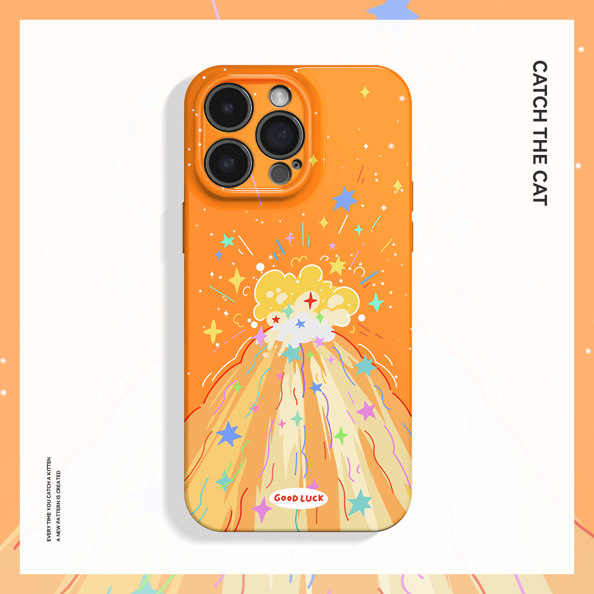 心花怒放~橙色线条适用iPhone16promax苹果14手机壳小米15华为mate70韩系pura70pro+艺术opporeno13荣耀300软