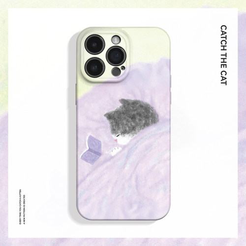 故事入梦~可爱治愈睡觉小猫ins适用iPhone16/15pro手机壳新华为mate70小米14畅享70vivoS19软iqooneo10苹果14