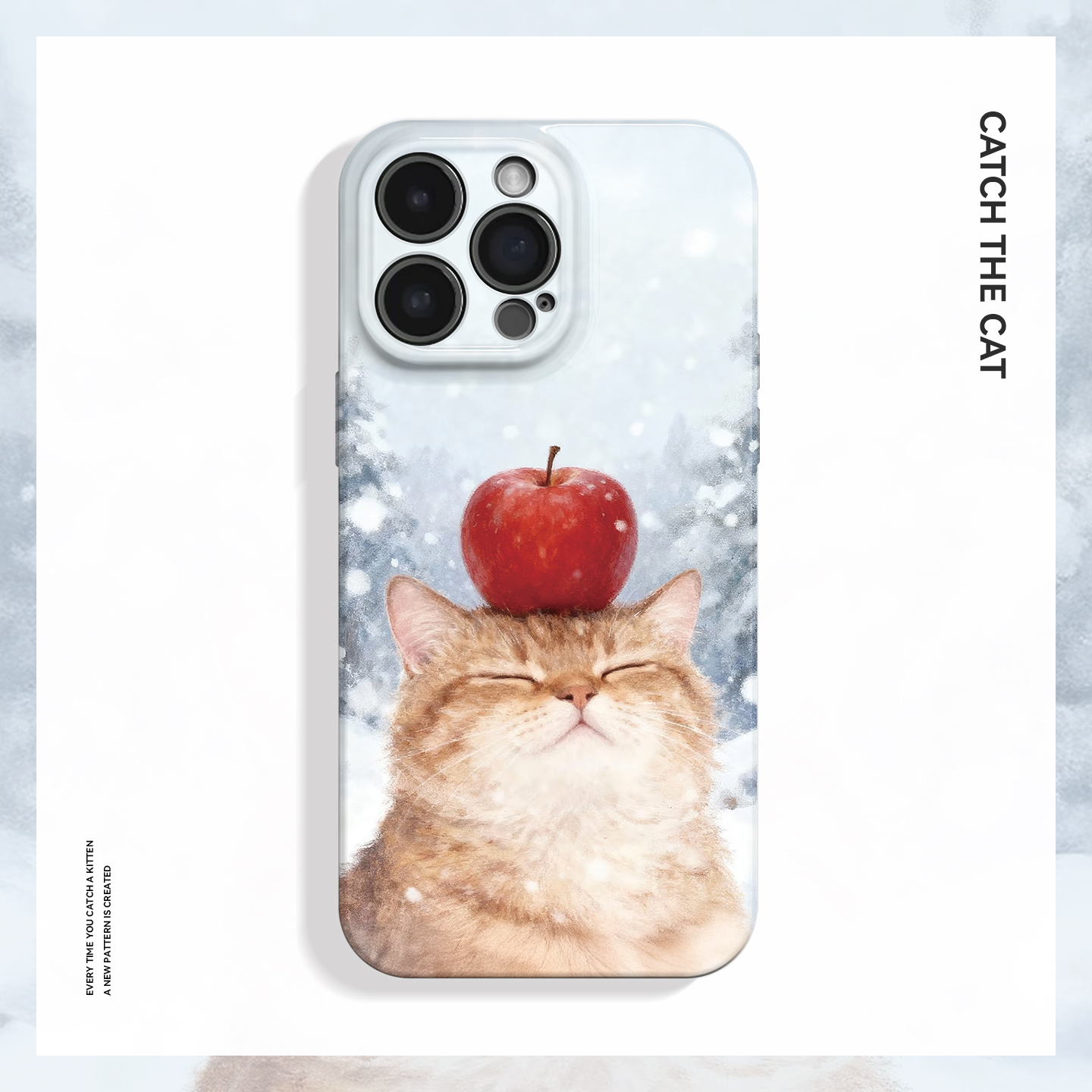 冬苹~金渐层小猫ins适用苹果17promax手机壳iPhone16华为mate70小米14vivoS19冬天iqoo15萌oppofindx8荣耀400