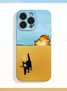 英雄本色~简约可爱适用iPhone15/16promax手机壳新款华为pura70小米14搞怪13软12全包11OPPOreno9/vivos19