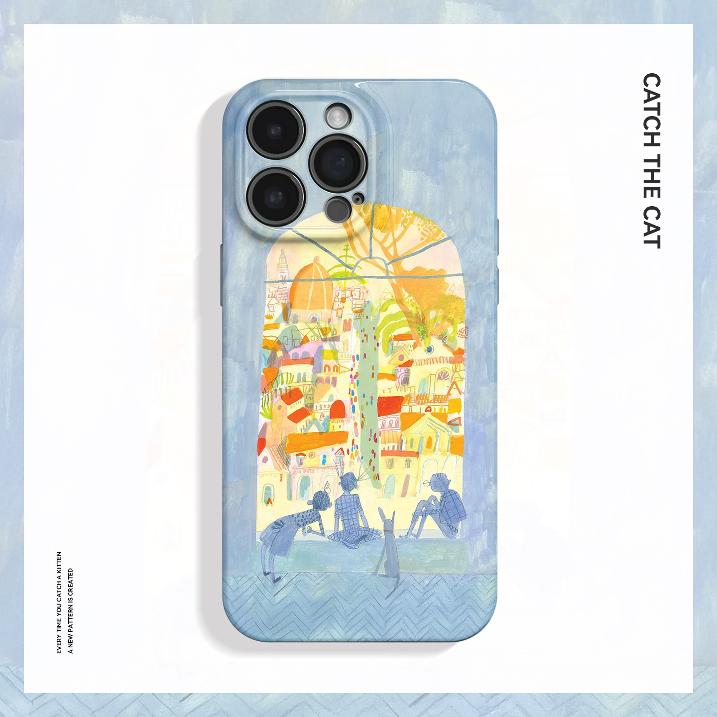 豁然开朗~小众艺术插画ins适用iPhone16/15pro手机壳新华为mate70小米14水彩vivoS19软iqooneo10苹果14荣耀90