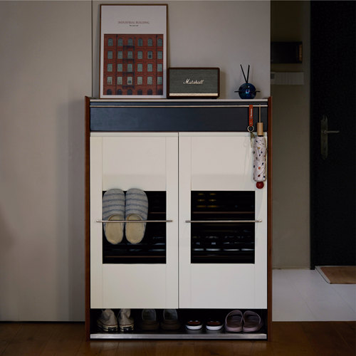 中古实木复古鞋柜收纳柜