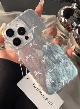 羽纱渐层适用OPPORe手机保护壳reno10/9/8/7/6pro新5k翻盖findx6/x5/x3pro气质a98女a97/a96/95真我v25/gtneo