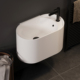 挂墙式 小户型阳台洗手池 洗手盆小空间陶瓷洗脸盆挂盆卫生间壁挂式