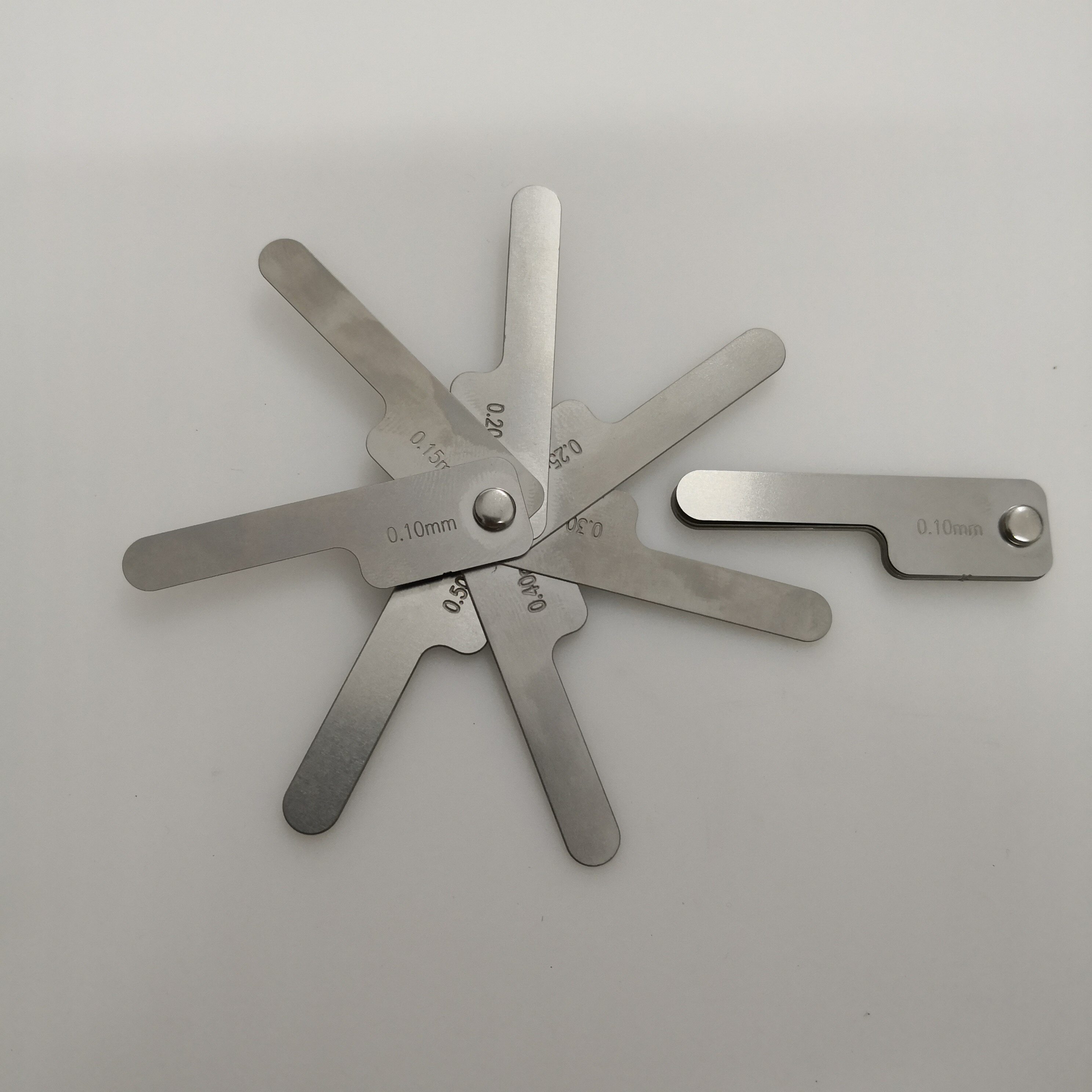 牙科间隙测量尺口腔正畸矫材料邻面工具去轴后不锈钢卡尺配件包邮