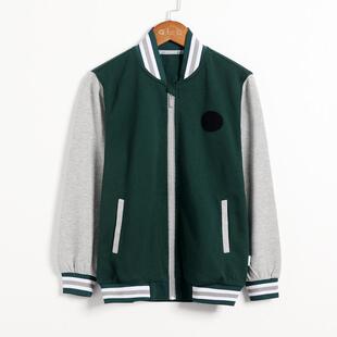 吴江区汾湖高级中学春秋男女学生棒深绿校服套装拉链衫上装长裤