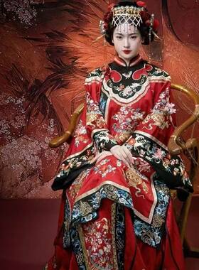 万圣节中式恐怖鬼新娘cosplay红嫁衣服装成人派对演出角色扮演女
