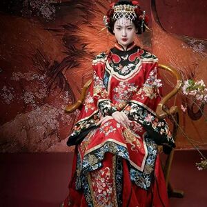 万圣节中式恐怖鬼新娘cosplay红嫁衣服装成人派对演出角色扮演女