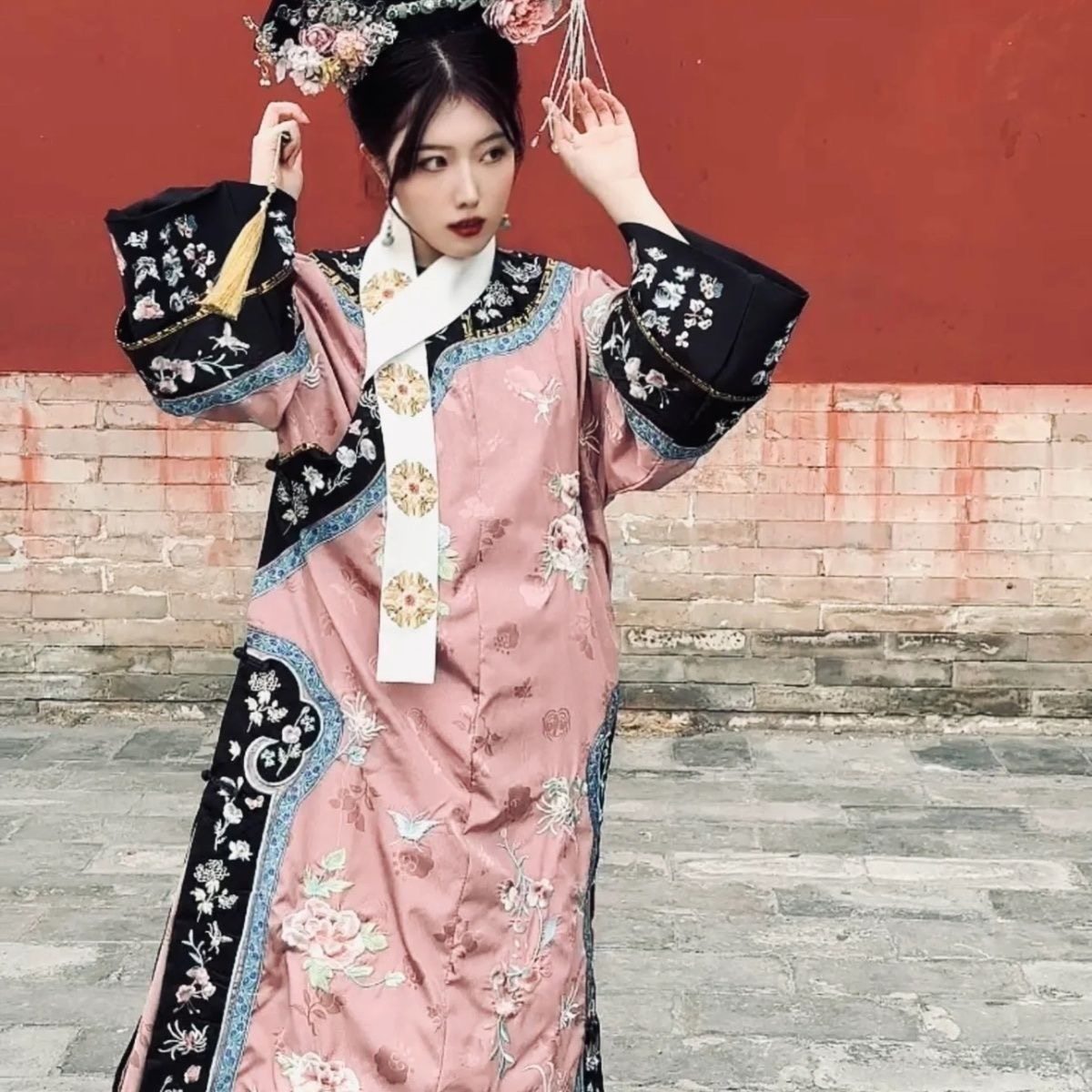 宫廷风清代印花格格贵妃服新中式清朝汉服女旅拍写真摄影服装,女装/女士精品,汉服套装,淘宝优惠券,粉丝福利购,淘宝优惠卷