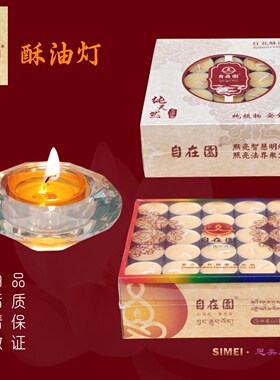 自在园植物环保无烟酥油灯