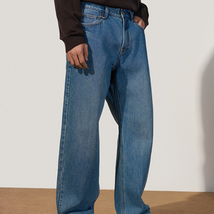 TRENDIANO2025秋冬新款全棉精棉长期主义牛仔男款长裤 1SM3061220