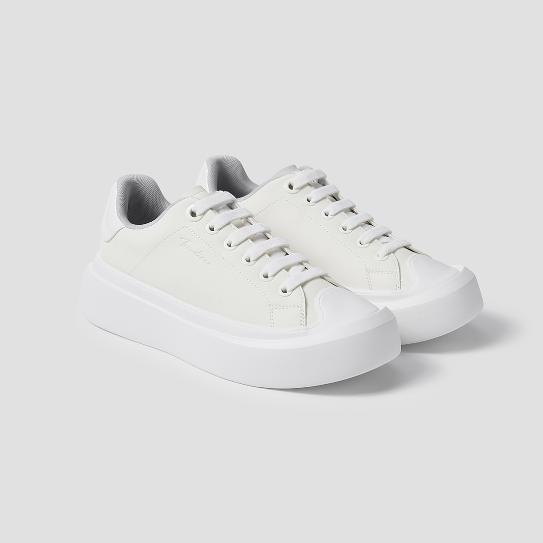 TRENDIANO2025秋冬新款休闲百搭简约小白鞋男款休闲鞋 1ST4518040