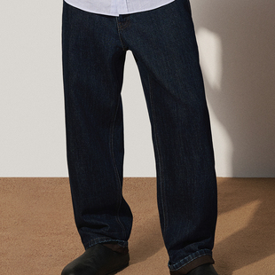 1ST3061480 牛仔长裤 TRENDIANO2025秋冬新款 全棉洗水百搭宽松男款