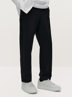 TRENDIANO2025新款绣花logo休闲裤男士直筒长裤 1ST1061250