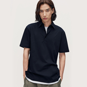 TRENDIANO2025新款 1SM1022260 T恤 纯棉廓形经典 高级净色POLO短袖