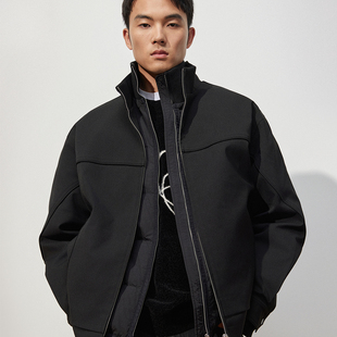 TRENDIANO2025秋冬新款可拆卸假两件男款羽绒服外套 1ST4330810