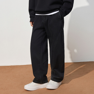 牛仔裤 TRENDIANO2025冬季 长裤 加厚休闲男款 1ST406106D 新款