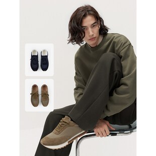 TRENDIANO绒面牛皮网面运动鞋男士休闲鞋1SM1518030