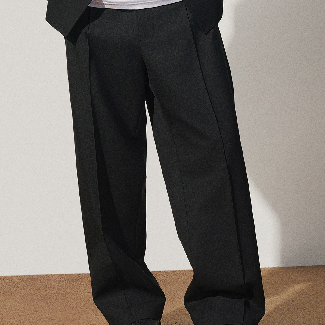 秋冬新款重磅羊毛百搭长裤