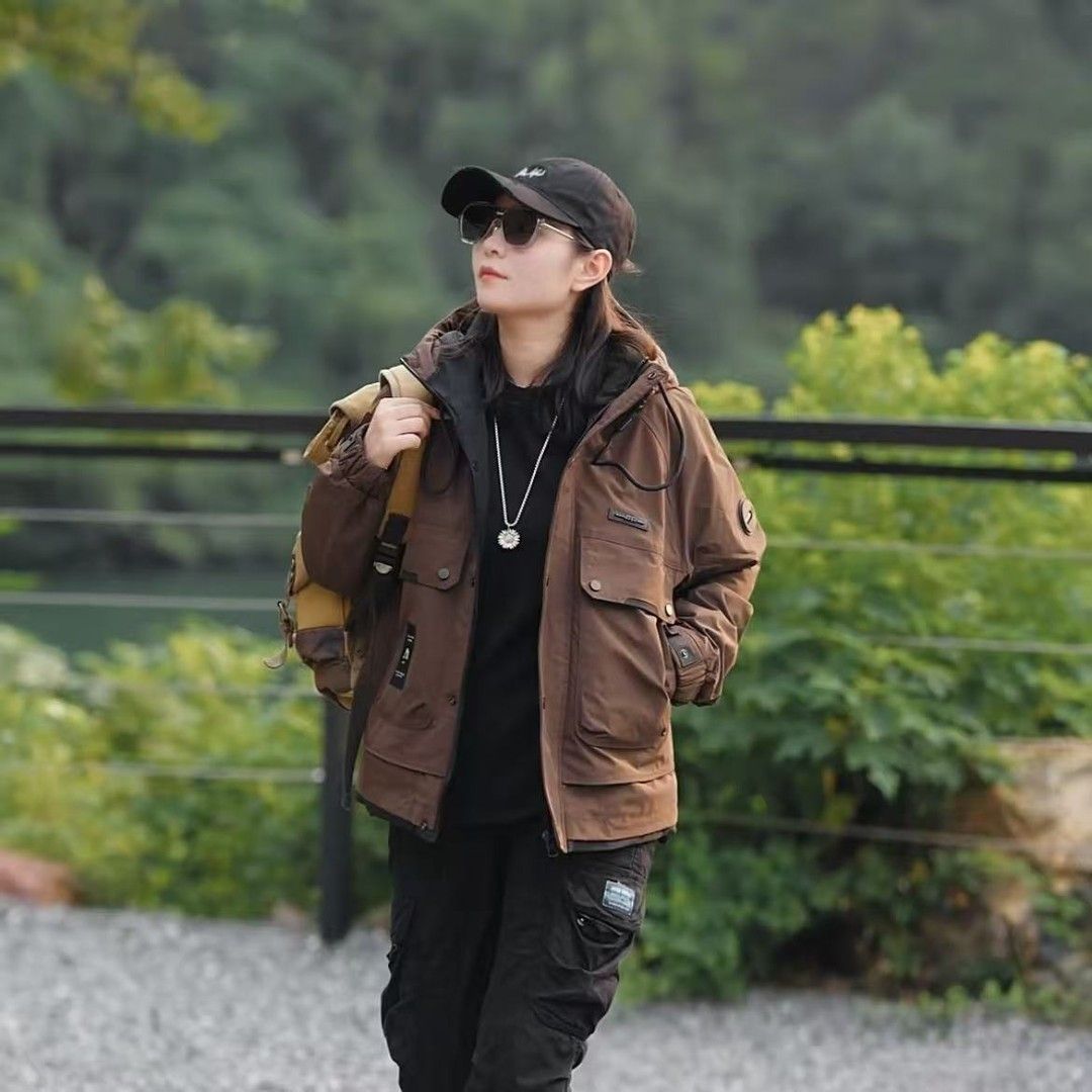 2025秋冬新品青年男士加厚保暖工装棉衣时尚百搭连帽潮流个性上衣