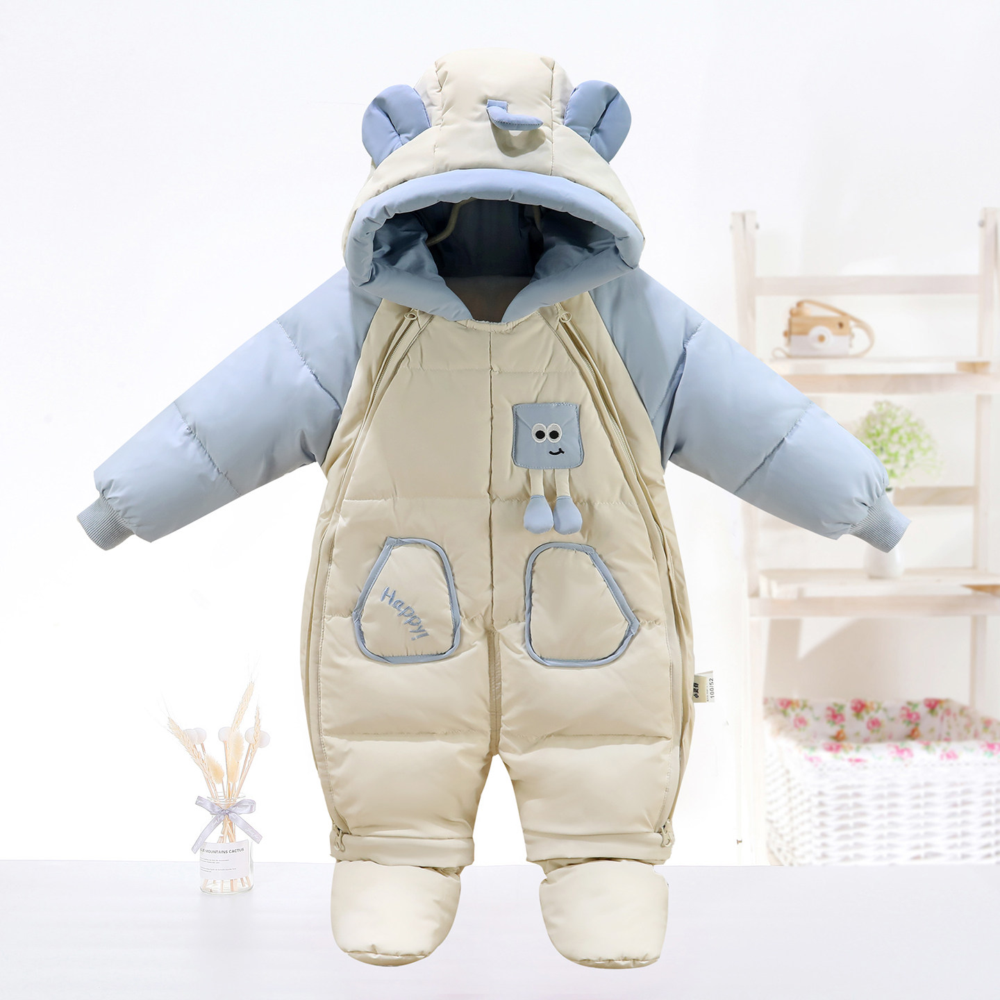 冬季婴儿羽绒连体衣服宝宝加厚外出羽绒服包脚抱被新生儿套装保暖,童装/婴儿装/亲子装,羽绒连体衣,淘宝优惠券,粉丝福利购,淘宝优惠卷